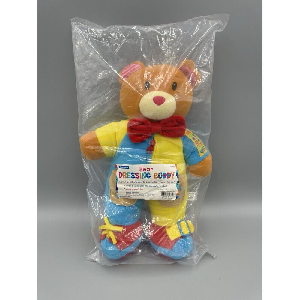 Dressing Skill Buddies Bear 15” Plush Soft Stuffed Animal Teddy Motor Skills Toy